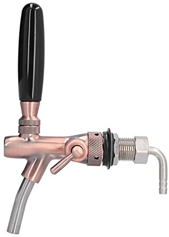 Miskall Grifo de Cerveza con Control de Flujo, Grifo de Cerveza Buena Hermeticidad Utilice Fácilmente Grifo de Cerveza Ajustable para Bares Hoteles Restaurantes