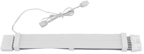 ASHATA Câble D'extension d'alimentation RVB Adressable à 24 Broches, Câbles d'alimentation RVB, Prise en Charge du Câble PC RVB 18 AWG synchronisé 5 V à 3 (Câble néon ARGB pour Carte