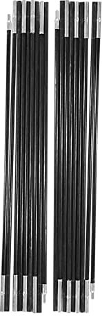 Zeltstange 2 Stück, 57,7 Cm/22,7 Zoll Fiberglas-Markisen-Stützstange, Verstellbare Stangen, Zeltzubehör für Camping, Picknick, Treffen Im Freien