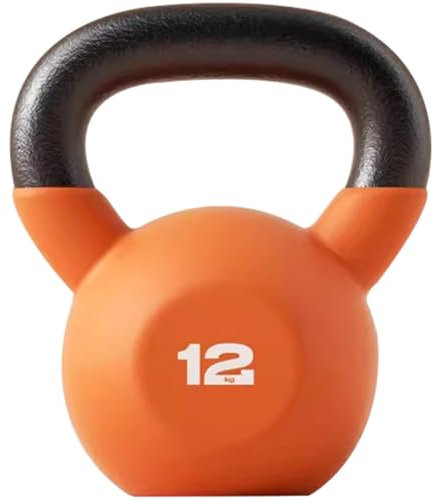 Kettlebell-Gewichte Fitness-Wettkampfgerät Aus Gusseisen Für Frauen Kugelgewicht, Ganzkörperformung/Po-Training, Trainingsgerät Für Zuhause/Fitnessstudio(Orange-12kg)