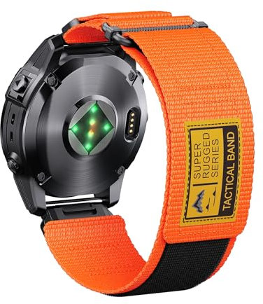 ANBEST Compatibile con Garmin Fenix 6X Pro Cinturino per Fenix 8 51mm/7X/7X PRO/6X/5X Cinturino, Ricambio Quickfit 26mm Nylon Tactix Delta cinturino per Enduro2/Epix Pro 51mm/Quatix 7X Cinturino