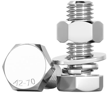 ORANXIN M12 x 75mm 2 pcs Sechskant Unterlegscheiben Bolzen Mutter Sätze Kombinationen Schrauben Edelstahl 304 Sechskantschrauben Hexagonal Kopf Bolzen