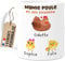 Cupdarling® Mug Mamie Personnalisé avec 1-8 Petits-Enfants - Tasse Cadeau Grand-Mère Poule - Fête Des Grand-Mères - Anniversaire - 330 mL Céramique - 2 Poussins