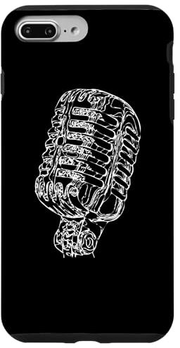 Custodia per iPhone 7 Plus/8 Plus Microfono Retrò Cantante Musicista