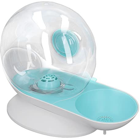 Dispensateur en Eau pour Animaux de Compagnie, Forme D'escargot de la gravité Transparente Automatique Waterer sans électricité 2,8 L de Grande capacité Fontaine pour Les Chats