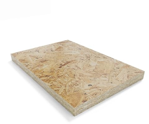 Pannello OSB 6 mm, Dimensione 124x124 cm - Legno Compensato Strutturale per Costruzioni, Fai-da-te, Arredamento e Lavori Manuali (124X124CM)