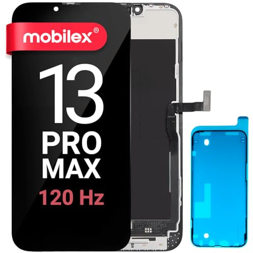 MOBILEX® Pantalla LCD para iPhone 13 Pro MAX | Incell FHD (120 Hz) COF | Display Táctil | Face ID | True Tone | Completa con Marco