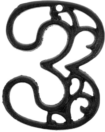 NUOBESTY Decoración De Pared Digital Números De Casa Números De Puerta De Entrada Para Decoración De Pared Para Exteriores Cafeterías o Bares