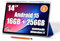 Android Tablet, 14 Inch Large Screen Android 15 Tablet, 16GB RAM+256GB ROM, Octa-Core, 2 Years Protection, Reinforced Type-C Port, 18W PD Charger, 10000mAh Battery, 1200x1920 IPS FHD Display, 4G LTE