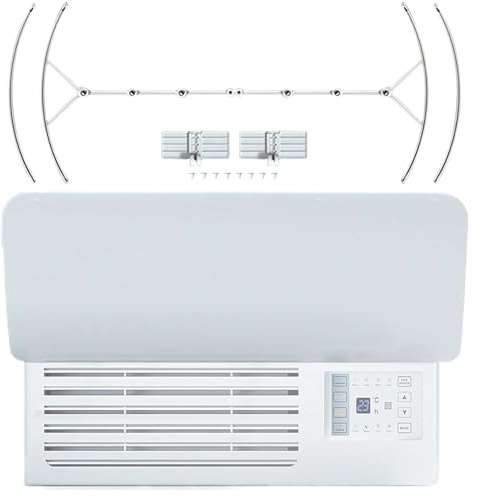 Mimoqk Déflecteur d'Air Pour Climatiseur Fenêtre | Pare-Vent Anti-Souffle Direct pour Climatiseur,Écran Régulateur De Chaleur Et Froid Pour Chambre, Appartement, Cuisine, Plafond
