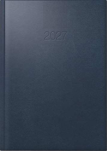 rido/idé Buchkalender Mod. ROMA 1 2027 | A5, Kunststoff, dunkelblau