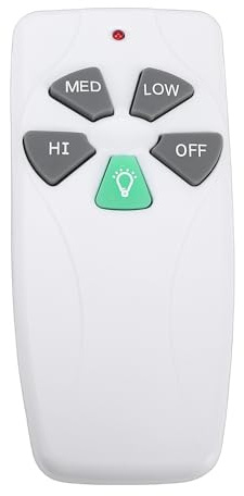 FAUOSWUK Telecomando per Ventilatore da Soffitto, Ricambio per Dimmer Luce 303,9 MHz, Facile da Impostare con Supporto di Montaggio, Compatibile con Ventole a 3 velocità e Dimmera