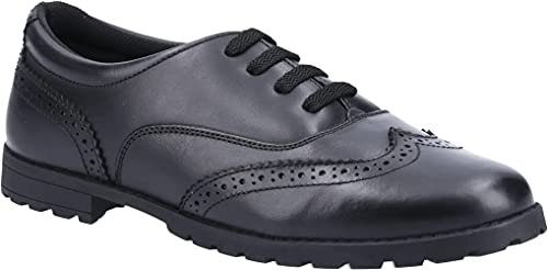 Hush Puppies Boy's Girl's Eadie Brogues, Black (Black), 11 UK Child
