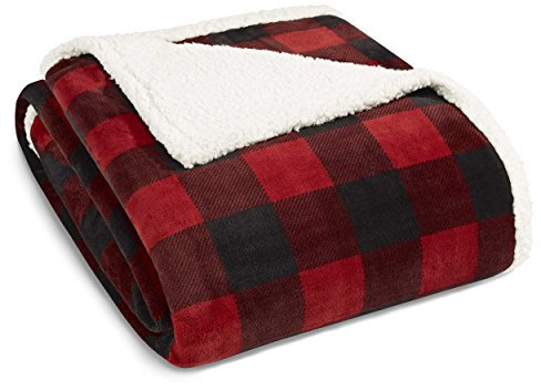Eddie Bauer Home Mountain Plaid Decke, Kingsize, Rot