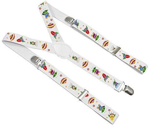 Unisex Kleine Hosenträger für Kinder Mädchen Jungen Kleinkind Baby für 2-8 Jahres alt Muster Ausländer [012]