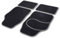 Cartrend 10600 Universal Textilmatte Basic Teppich Matten Stoffmatten Autoteppiche Fussmatten Auto 4-teilig, mit grauem Hochglanzgarn
