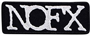 Nofx Silver Punkrock Melodic Hardcore Band Aufnäher Besticktes Patch zum Aufbügeln Applique