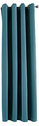Gardinenbox Vorhang Blickdicht »Newyork« Petrol HxB 160x140 cm 1er-Pack Thermo-Gardine Verdunkelungsvorhang Blackout Ösen schalldämmend ÖKOTEX UV-Schutz Raffhalter, 201920600