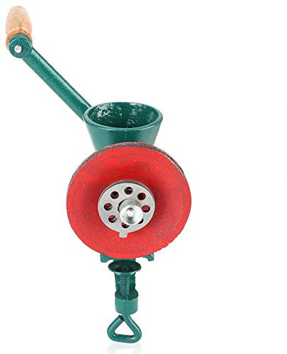 Macina cereali manuale Macina mais Manovella in ghisa Mulino per cereali Macina per erbe aromatiche Impugnatura ergonomica Utensile da cucina per la casa per Pepper Mung Beans Offee Nuts