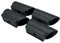 4 Gleiter/Kappen für Stahlrohrtische, Gleitkappen für Rundrohre, Kunststoff, Schwarz (30 mm)