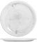 DEM 925834 Arabesque Piatto Piano Bianco, Polipropilene, 25cm