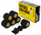 6 Rollen SPORTTAPE Selbsthaftendes Fußball-Sockentape - 5 cm x 4,5 m - Schwarz - Kohäsive Bandage Sockenband Stutzentape - Fuß- und Handgelenk-Bandage - Pet Vet Wrap für Pferde Hunde, Enthält Latex