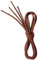 VSUDO 80 cm Cordones Redondos Encerados Rojo Marrón de Zapatos de Vestir, ø2.5mm Oxford Cordones para Brogue y Derby, Business Cordones de Zapatos para Mujer o Hombre (1 Par-Rojo Marrón-080cm)