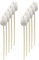 Holz Dekostecker Tulpe 4 x 36cm weiß 10 Stück Garten-Deko Blumen-Stecker künstlich Holzblume Tulip