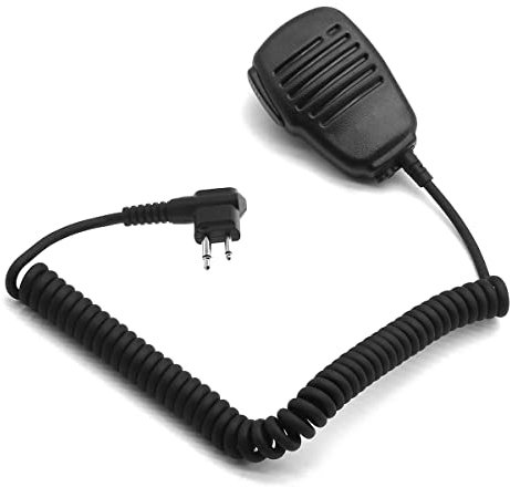 SUNDELY® Microphone for Motorola Radio DP1400 XT460 XT660D RDU4100 XTN600 Walkie Talkie Hand Held Shoulder Lapel Mic 2-pin with Earpiece Port & Rotating Back Clip