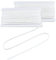 NBEADS about 21.88 Yards(20m) Sewing Elastic Band, 5mm Flat Elastic Band Polyester Elastic String Stretchable Cord Ribbon for DIY Shoulder Bra Clothes Waistband Sewing Project, White