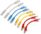RIIEYOCA Cable corto Cat6 Ethernet Patch 0.5ft, Internet de alta velocidad de cable de red LAN Patch Cables con conectores Rj45 para el router, módem, conmutador, servidor (Mixed Color 8 Pack)