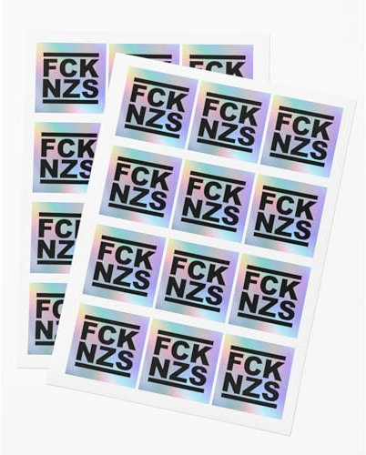 Hologramm FCK NZS Sticker Paket 5cm x 5cm