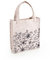 Logbuch-Verlag Kleine Geschenktasche Ostern beige aus Filz mit Blumen natürliche Verpackung für Geschenke 18 x 20 x 5 cm alle Feste