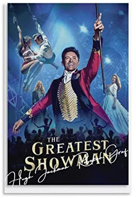 JEYUAN Kunstwerk Malerei Leinwanddrucke Hugh Jackman Rebekah Graf Poster Decorazione Soggiorno Camera da letto Pittura 60x90cm Senza Cornice