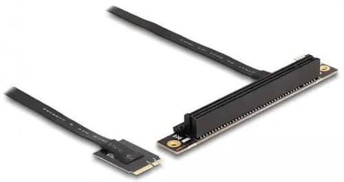 DeLOCK M.2 Key A+E zu PCIe x16 NVMe Adapter gewinkelt mit 20 cm Kabel