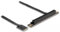DeLOCK M.2 Key A+E zu PCIe x16 NVMe Adapter gewinkelt mit 20 cm Kabel