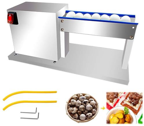 Máquina peladora de huevos de codorniz eléctrica, máquina peladora automática de huevos de ave de acero inoxidable de 28 W, herramientas de cáscara de huevo cocido, adecuada for herramienta de pelado