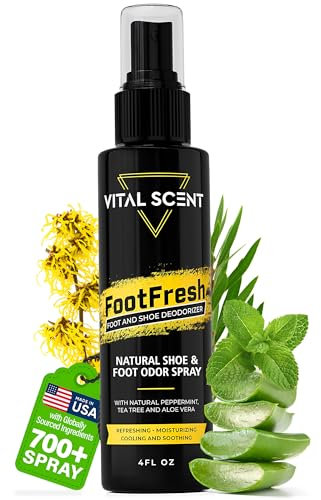 Industrial Power Spray for Feet and Shoes - Removes Odour with Witch Hazel | Refreshing and Soothing Relief for Working and Aching Feet | Foot Deodorant for Stubborn Odours