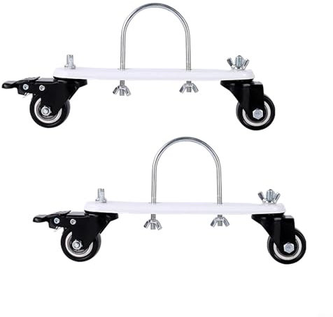 CNANRNANC 2 piezas de soporte de polea de base móvil especial para radiadores hidroeléctricos, accesorios universales para calentadores eléctricos, peso de carga 20 kg
