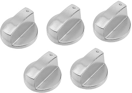 Gatuida 5pcs Replacement Cooker Knobs Alloy Gas Hob Knobs Stove Replacement Gas Stove Control