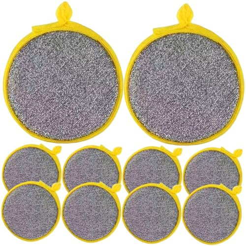 IMIKEYA Spugna Per Lavare I Piatti Da Cucina Set Da 20 Spugne Per Lavare I Piatti Spugna Rotonda Per Lavare I Piatti Da Cucina Per Una Facile Pulizia