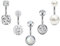 Incaton 14G Bauchnabelpiercing Ringe 8mm Länge Nabelpiercing | Hypoallergen für Damen |Nabelstecker