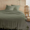 TODAY Parure de lit 2 Personnes 240x220cm Gaze de Coton Unie Sauge