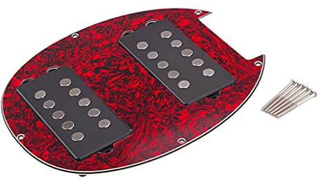 Vorverdrahtetes Schlagbrett-Rückplatten-Tonabnehmer-Set, passend für Vintage-Stratocaster-E-Gitarren, vorverdrahtetes Schlagbrett, Hsh-Humbucker-Rückplatte mit
