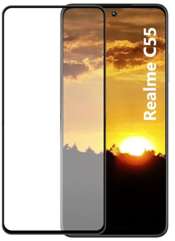 Kepuch Protector de Pantalla para Realme C55 - Vidrio Templado 2 Paquetes