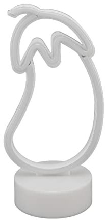 Auberginen-LED-Neonschild, Langlebiges, Lebendiges LED-Neonschild, USB-batteriebetrieben, für Partys zu Hause