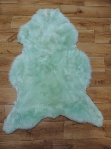 Provellus *TOP* XL Öko Schaffelle Schaffell Lammfelle Minz Grün Mint Felle NEU 120-130cm