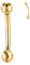 hengkaixuan G23 Titan Augenbrauenringe Augenbrauenschmuck 14G Curved Barbell Titan Nipple Ring Gold Daith Earring Belly Barbell Rook Earrings Eyebrow Nipple Piercings Jewellery 10 mm