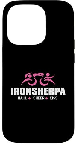 Hülle für iPhone 14 Pro IRON SHERPA Tri Sherpa Triathlon Haul Cheer Kiss Triathlete