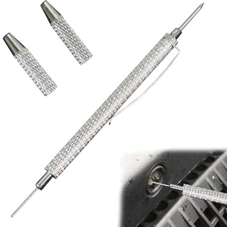 Yuiturt 2 in 1 Windscreen Washer Nozzle Ajustment Tool, Car Windshield Washer Jets Cleaner, Universal Corrosion Blockage Removal Needle, Car Windscreen Cleaner Accessory